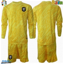 Nederland Keeper Bortedraktsett Barn EM 2024 Langermet (+ Korte bukser)